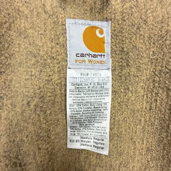 Carhartt Sandstone Ridge Coat Sherpa Lined Womens Medium WC061 MOS Moss Green - Picture 4 of 14